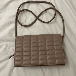 Theory beige leather purse